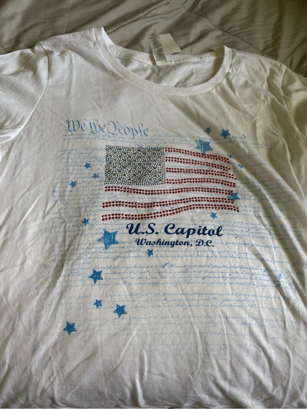 U.S. Capitol Washington D.C. Kids White Graphic Tee